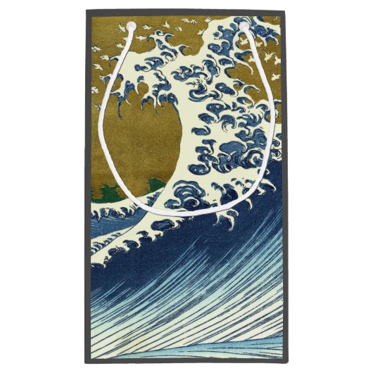 Hokusai Big Wave Japan Japanse kunst Klein Cadeauzakje (Achterkant)