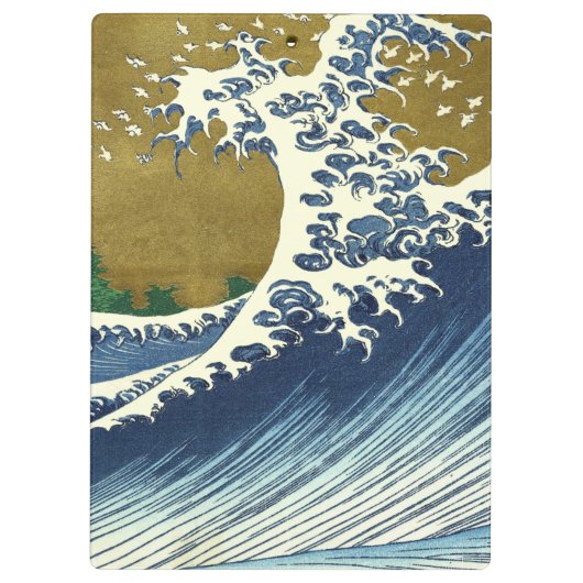 Hokusai Big Wave Japan Japanse kunst Klembord (Achterkant)