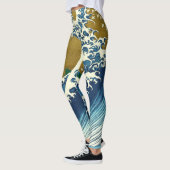 Hokusai Big Wave Japan Japanse kunst Leggings (Links)