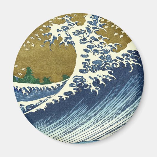 Hokusai Big Wave Japan Japanse kunst Magneet (Voorkant)