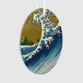 Hokusai Big Wave Japan Japanse kunst Ornament (voorkant)