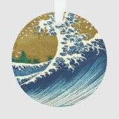 Hokusai Big Wave Japan Japanse kunst Ornament (voorkant)