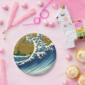 Hokusai Big Wave Japan Japanse kunst Papieren Bordje (Feest)