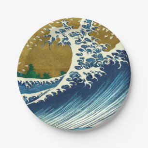 Hokusai Big Wave Japan Japanse kunst Papieren Bordje