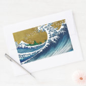 Hokusai Big Wave Japan Japanse kunst Rechthoekige Sticker (Envelop)
