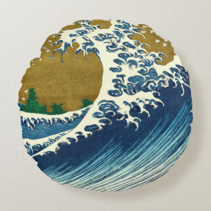 Hokusai Big Wave Japan Japanse kunst Rond Kussen