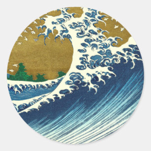 Hokusai Big Wave Japan Japanse kunst Ronde Sticker
