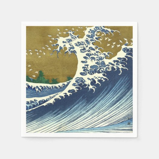 Hokusai Big Wave Japan Japanse kunst Servet (Voorkant)