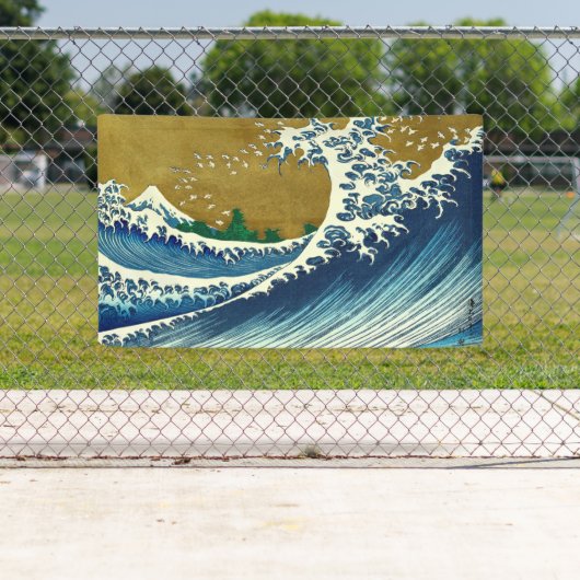 Hokusai Big Wave Japan Japanse kunst Spandoek (Insitu)