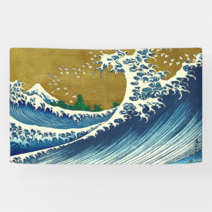 Hokusai Big Wave Japan Japanse kunst Spandoek