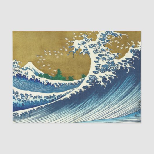 Hokusai Big Wave Japan Japanse kunst Tissuepapier (Voorkant)