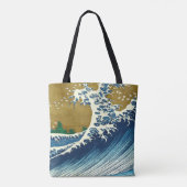 Hokusai Big Wave Japan Japanse kunst Tote Bag (Achterkant)