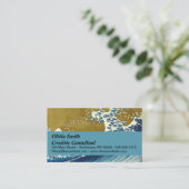 Hokusai Big Wave Japan Japanse kunst Visitekaartje (Staand voorkant)