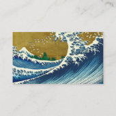 Hokusai Big Wave Japan Japanse kunst Visitekaartje (Achterkant)