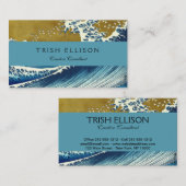 Hokusai Big Wave Japan Japanse kunst Visitekaartje (Voorkant / Achterkant)