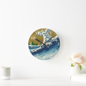 Hokusai Big Wave Japan  Ronde Klok (Huis)