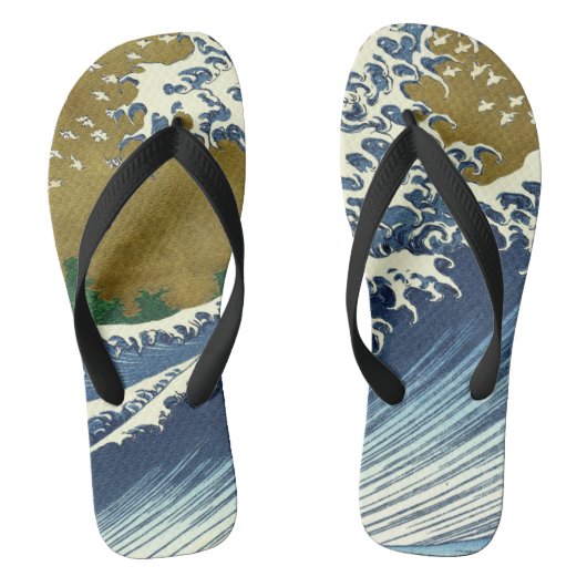 Hokusai Big Wave Japan  Teenslippers (Voetbed)
