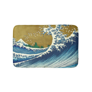 Hokusai Big Wave Japan Vintage Ocean Badmat
