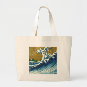 Hokusai Big Wave Japan Vintage Ocean Grote Tote Bag