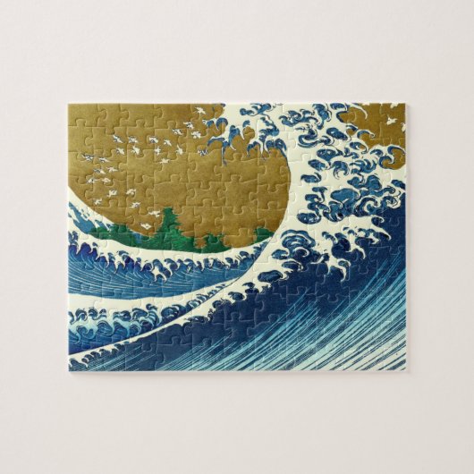 Hokusai Big Wave Japan Vintage Ocean Legpuzzel (Horizontaal)