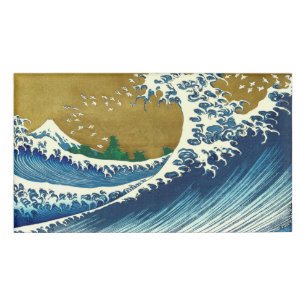 Hokusai Big Wave Japan Vintage Ocean Naambadge