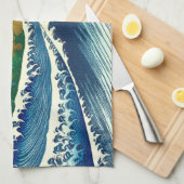 Hokusai Big Wave Japan Vintage Ocean Theedoek (Quarter Fold)