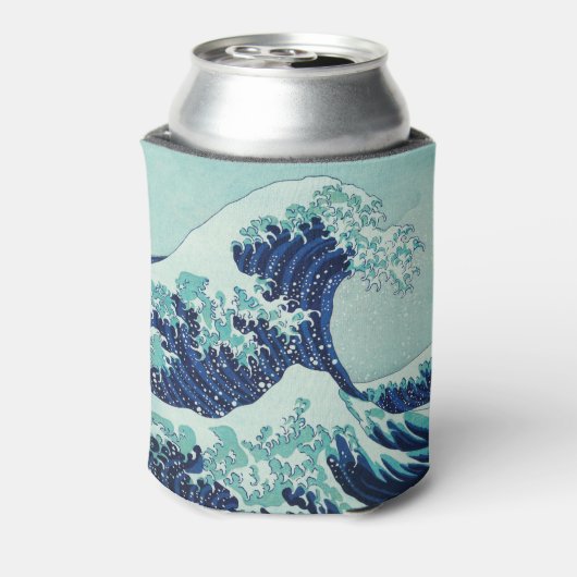 Hokusai Blue Waves Blikjeskoeler (Blikje Achterkant)