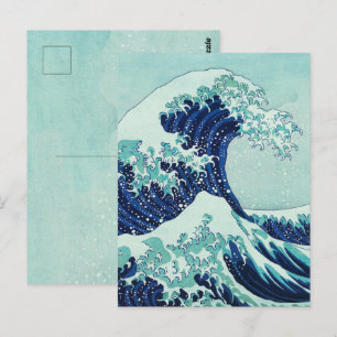 Hokusai Blue Waves Briefkaart
