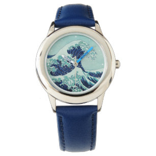 Hokusai Blue Waves Horloge