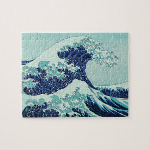 Hokusai Blue Waves Legpuzzel