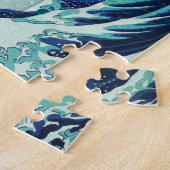 Hokusai Blue Waves Legpuzzel (Zijkant)