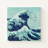 Hokusai Blue Waves Notitieboek (Achterkant)