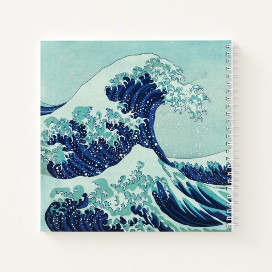 Hokusai Blue Waves Notitieboek (Achterkant)