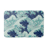 Hokusai Blue Waves Pattern Badmat (Voorkant)