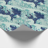 Hokusai Blue Waves Pattern Cadeaupapier (Hoek)