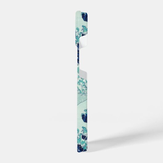 Hokusai Blue Waves Pattern iPhone Hoesje (Linkerkant)