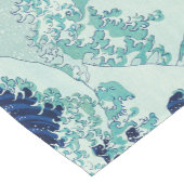 Hokusai Blue Waves Pattern Korte Tafelloper (Hoek)