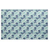 Hokusai Blue Waves Pattern Stof (Yard (91,4 cm))