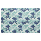 Hokusai Blue Waves Pattern Stof (Fat Quarter)