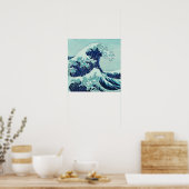Hokusai Blue Waves Poster (Keuken)