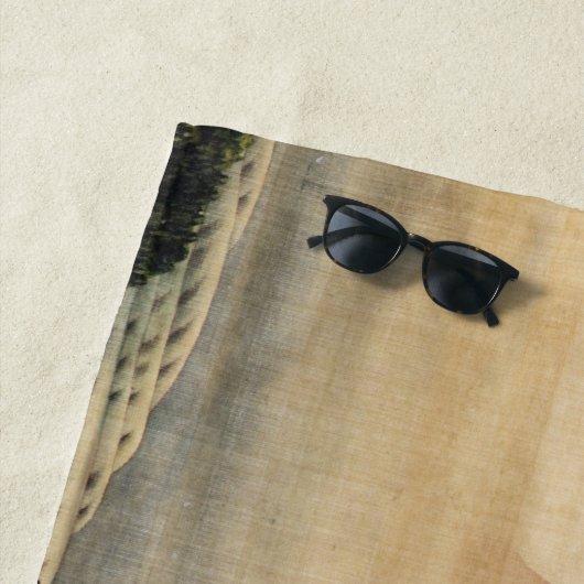 Hokusai - Boy Kijkend de Fuji Strandlaken (In situ)