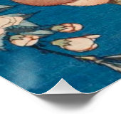 Hokusai Bullfinch en Weeping Cherry GalleryHD Perfect Poster (Hoek)
