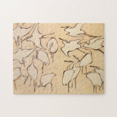 Hokusai Cranes Legpuzzel (Horizontaal)