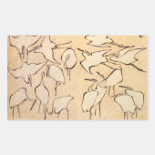 Hokusai Cranes Stickers (Voorkant)