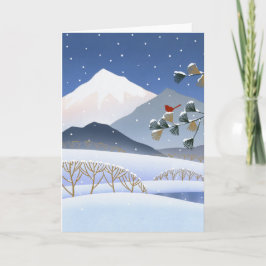 Hokusai - de Bomen van de Winter Kaart