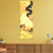 Hokusai De draak van de Rookberg Fuji Canvas Afdruk (Insitu (Woonkamer))