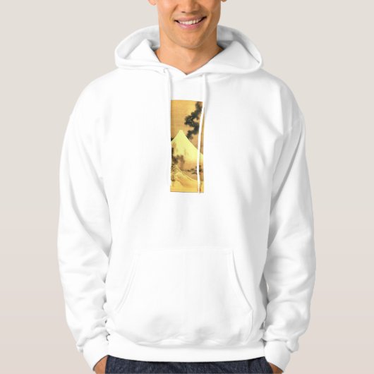 Hokusai De draak van de Rookberg Fuji Hoodie (Voorkant)