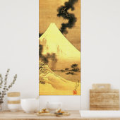 Hokusai De draak van de Rookberg Fuji Poster (Keuken)