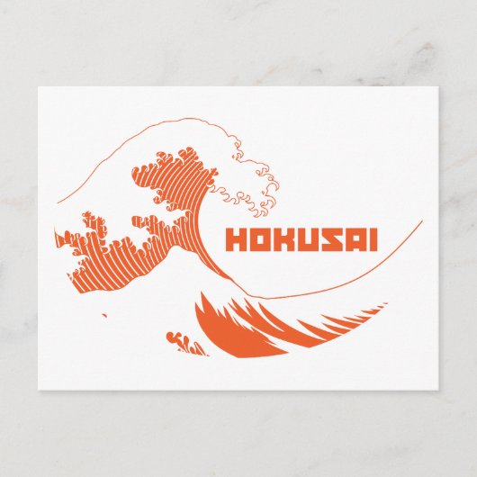 Hokusai - De Grote Golf Briefkaart (Voorkant)