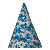 Hokusai de Grote Golf Patroon Nautische Blauwe gol Feesthoedjes (Rechts)